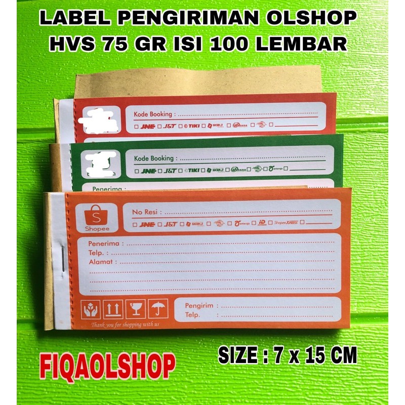 

LABEL PENGIRIMAN PAKET MURAH ISI 100 LEMBAR | LABEL PENGIRIMAN