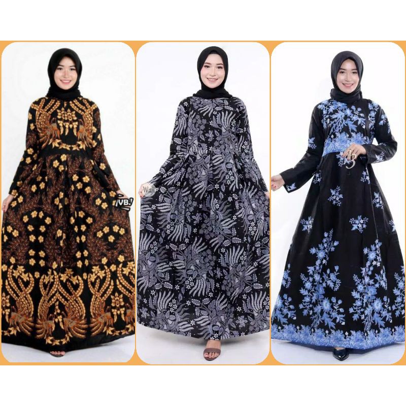 MS GAMIS BATIK SRIWEDARI MAXI KATUN BUMIL ALLSIZE DAN JUMBO