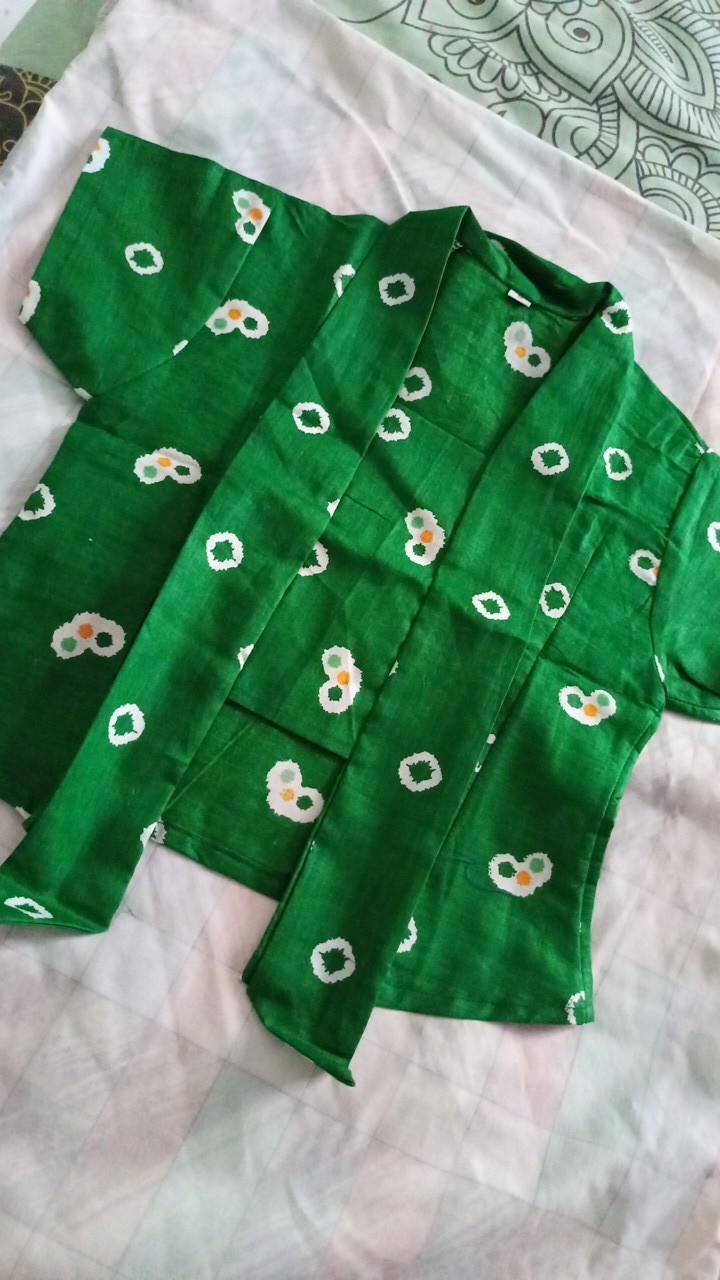 Kebaya Jumputan Katun Batik | Setelan Kebaya Anak Bahan Jumputan Katun Batik | Jumputan Katun Batik