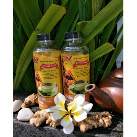 MINUMAN KUNYIT HERBAL TRADISIONAL INSTAN BUBUK 175 GRAM SUDAH PIRT. MINUMAN TRADISIONAL MINUMAN REMPAH OLEH OLEH JOGJA. RIENS COLLECTIONS