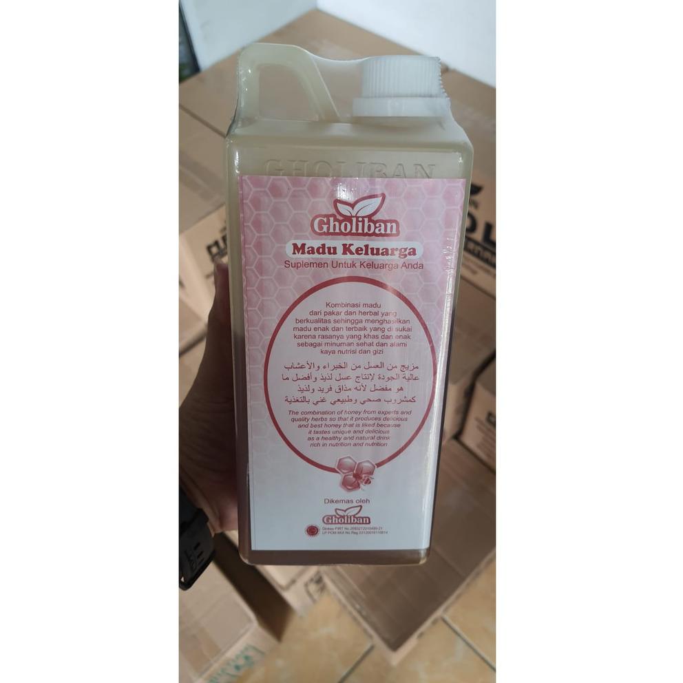 

(PRODUK Z9DW8) Madu KLM Gholiban Kalimantan 1 kg / 1kg Original Botol Timbul Tulisan Gholiban