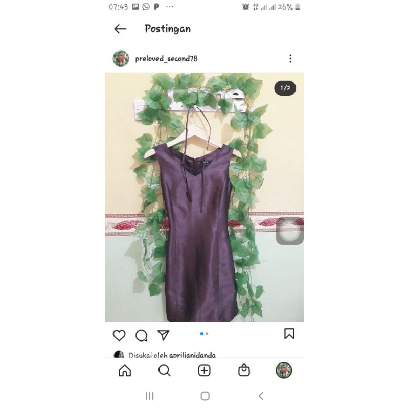 dress branded preloved formal INDIVI