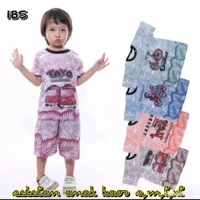 BAJU ANAK SETELAN PENDEK MOTIF GAMBAR LUCU KARTUN MURAH BAJU ANAK MURAH PAKAIAN ANAK COWOK JERSEY