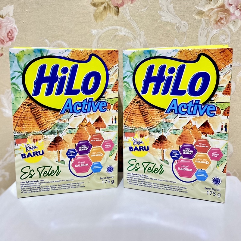 HiLo ACTIVE ES TELER 175gr - SUSU TINGGI KALSIUM