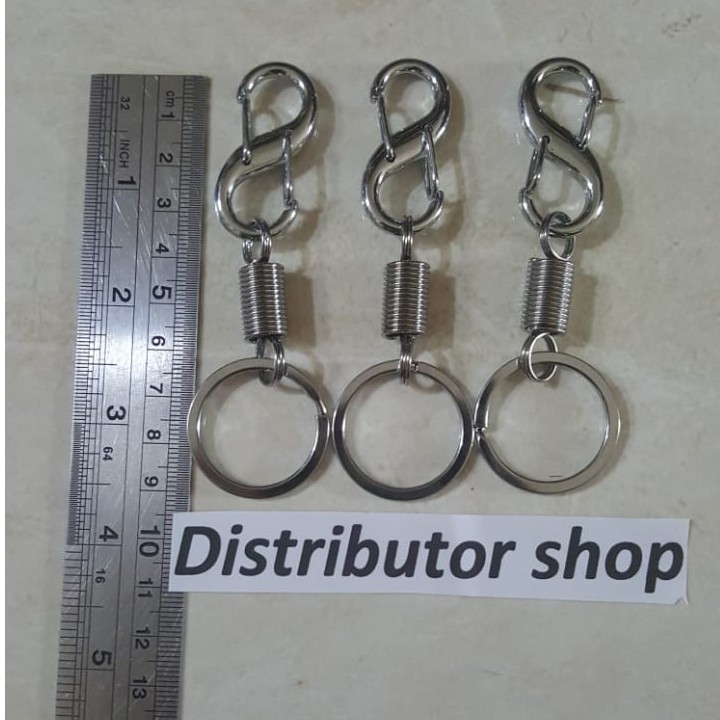 Carabiner Stainless Gantungan Kunci Per Motor Mobil Rumah S biner Kecil