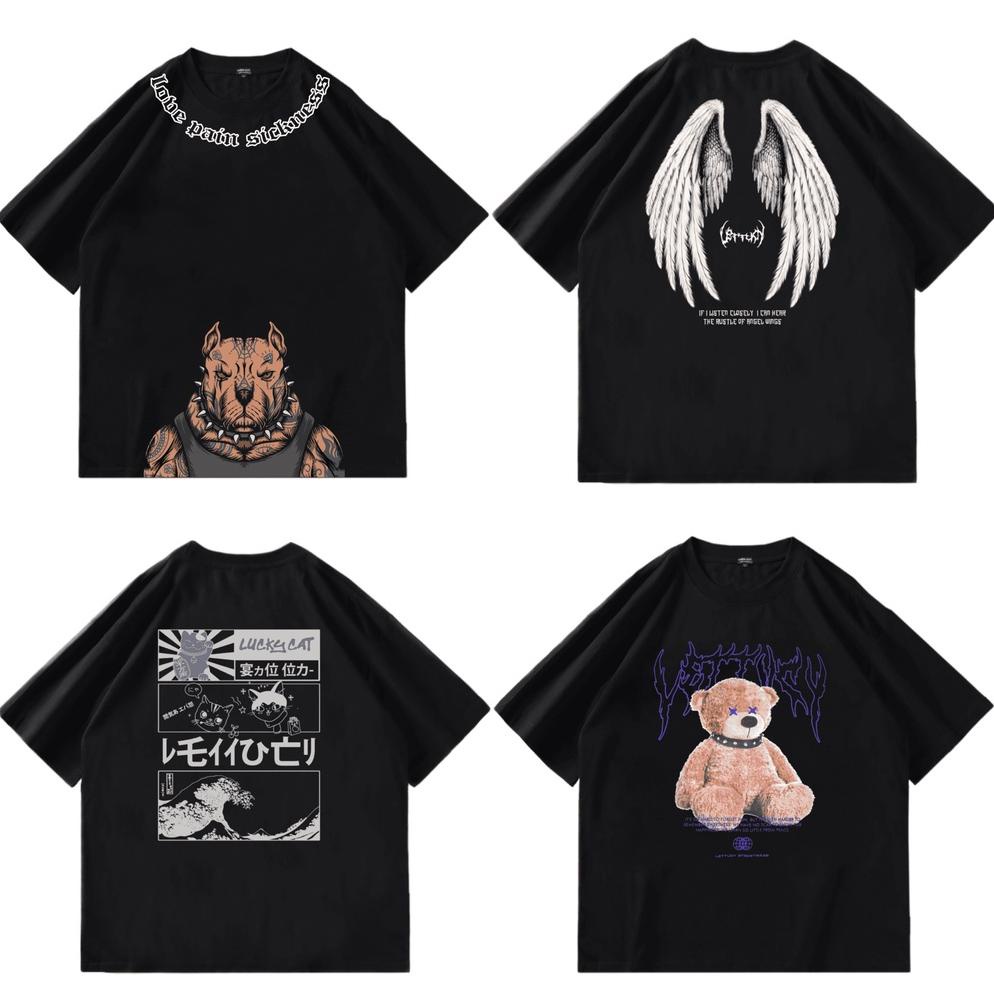 [ Oversize ] Lettucy Baju Kaos Oversize T-Shirt Streetwear