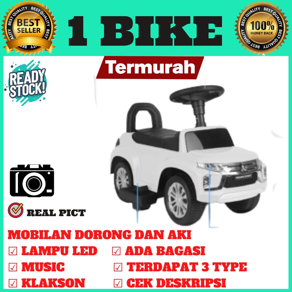 Tolo Car Tolocar PMB K603 C Mainan Ride On Mobil Anak Dorongan Aki K603 B Pajero mainan anak murah
