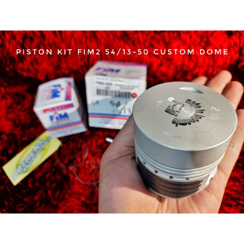 PISTON KIT FIM2 DIAMETER 54 PIN 13 CUSTOM DOME - BOYRENK RACING CONCEPT