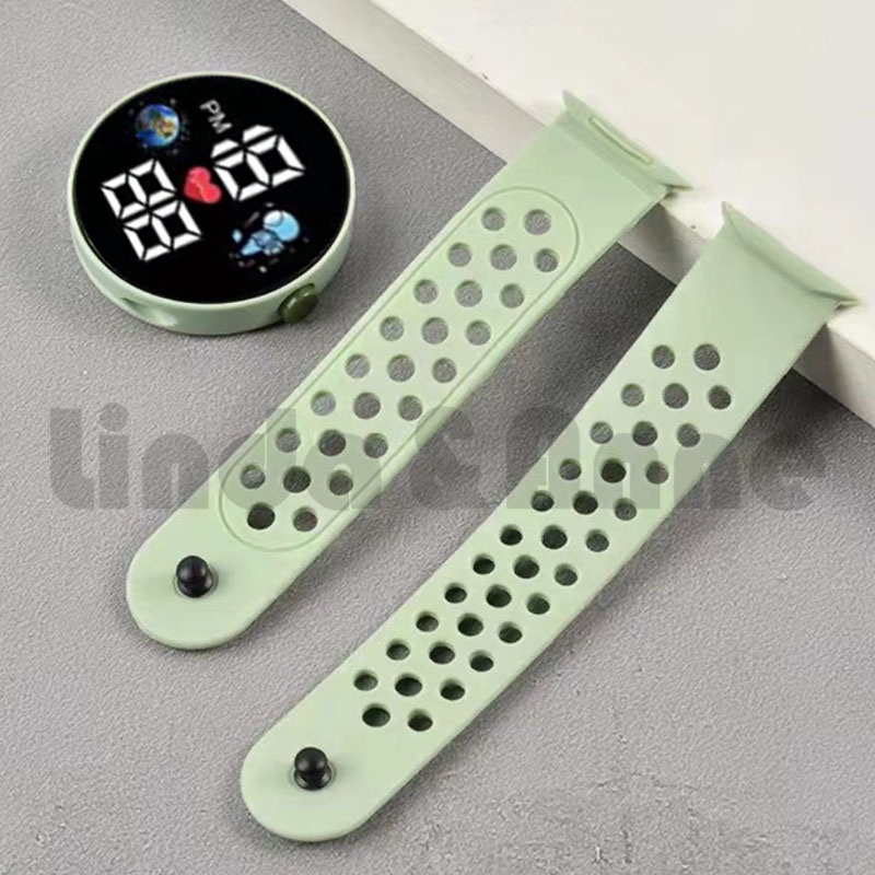 Jam Tangan Digital Led Basic Untuk Pria Dan Wanita Korean Digital Watch Import