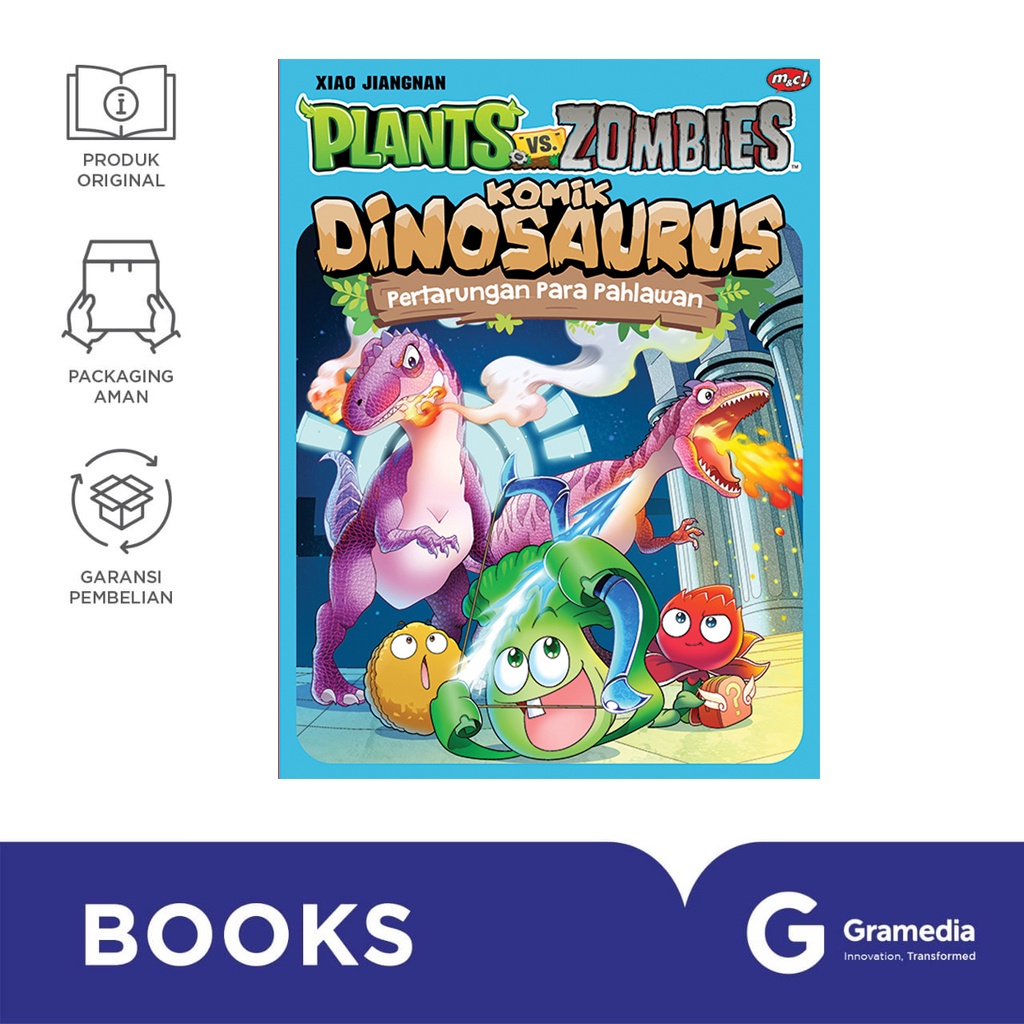 Gramedia Bali - Plants VS Zombies - Komik Dinosaurus : Pertarungan Para Pahlawan