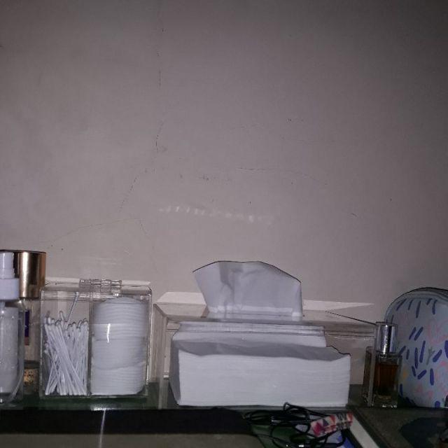 Acrylic Cuttonbud / Tempat Kapas Dan Cuttonbud Akrilik