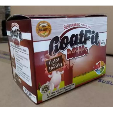 

Goatfit Milk Rasa Coklat isi 10 Sachet | Susu Kambing Plus Royal Jelly