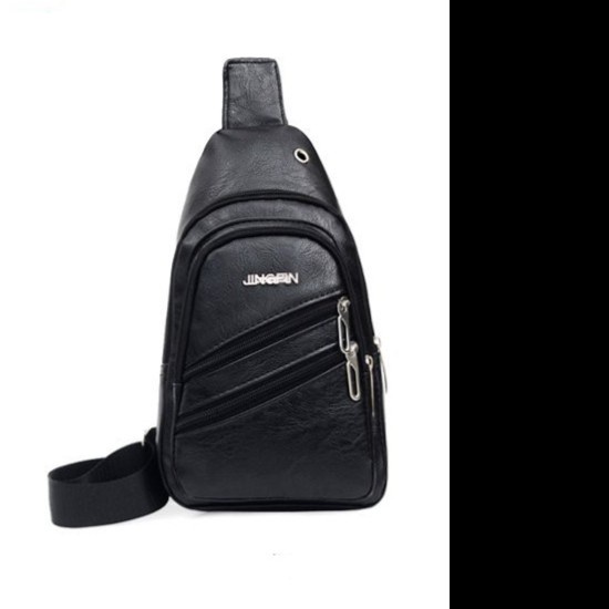 ramas Waist Bag Tas Pinggang Pria Tas Selempang Fashion Cowok NB-04 - Hitam mrh