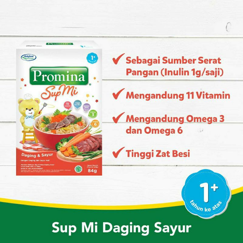 Promina Bayi Sup Mi Ayam Sayur Mie Goreng Bayi - Sup Mi Daging Sayur - MPASI bayi 12M+