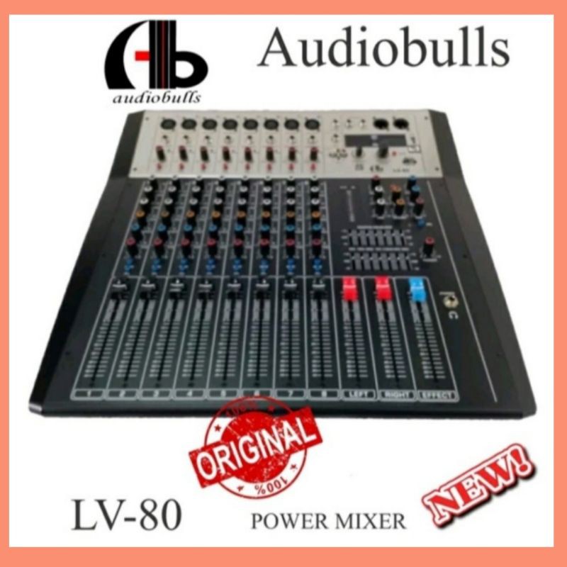 Power Mixer AB AUDIOBULLS LV-80 PREMIUM QUALITY ORIGINAL