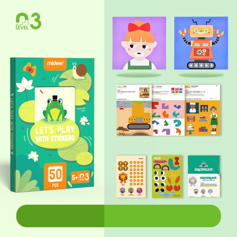 TweedyToys - Mideer Lets Play with Stickers / Mainan Edukasi Anak