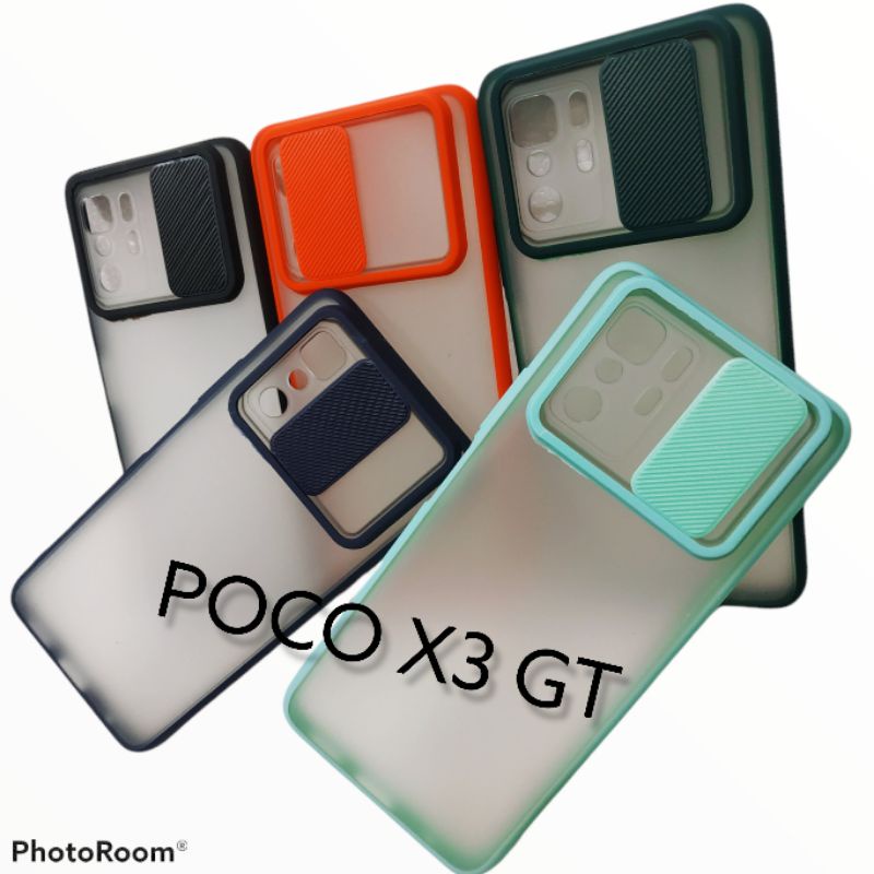 case sliding xiaomi POCO X3 GT softcase /case camera sliding protector hard case sliding