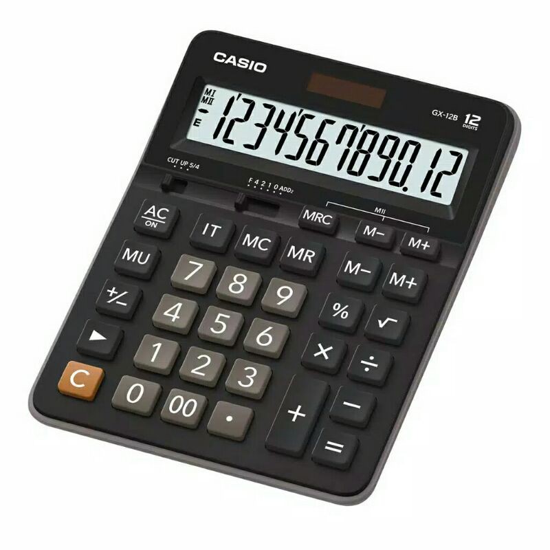 

KALKULATOR MEJA CASIO GX-12B ~CACULATOR DESKTOP ORIGINAL GARANSI RESMI