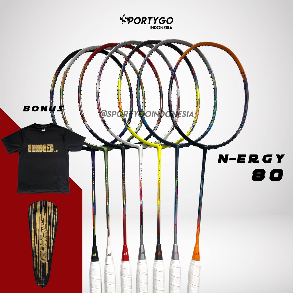 Raket Badminton HUNDRED N-ERGY 80 Original / HNDRD Energy 80