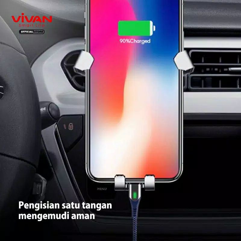 Vivan Kabel Charger Magnetic Type C / Micro usb / Lightning - Magnetic Charger Cable Vivan