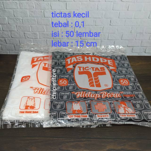 kresek tictas kecil / kantong kresek tictas kecil