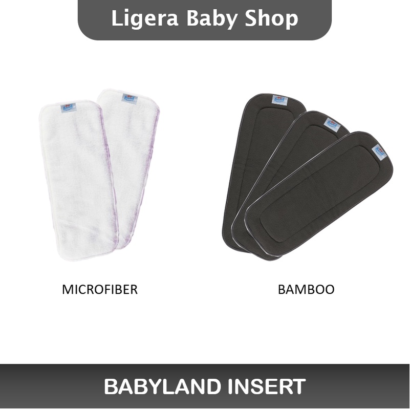 Insert Popok Kain Clodi Babyland Microfiber &amp; Bamboo Original