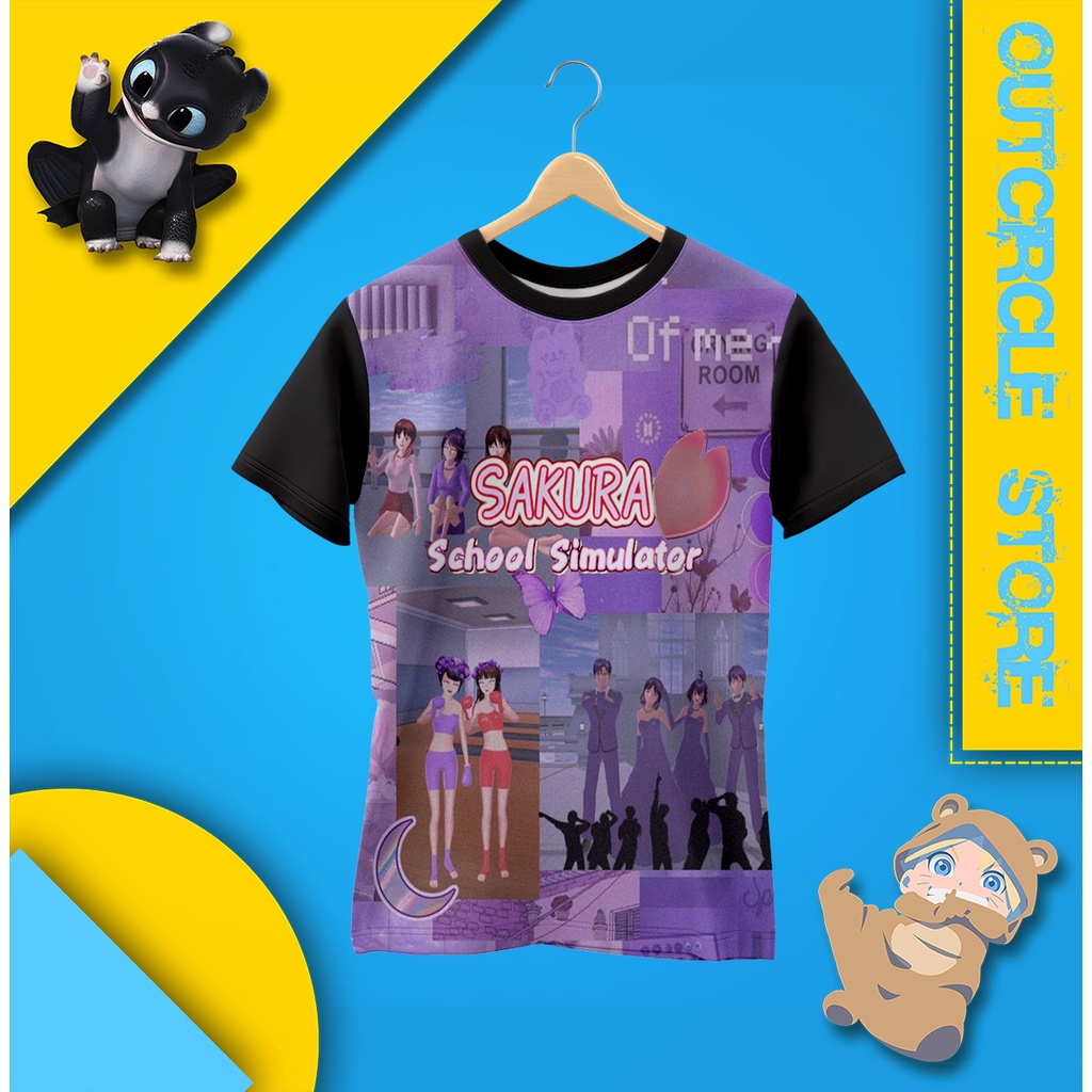 Kaos Baju Anak Sakura School Simulator Model 1 (3 - 12Tahun)