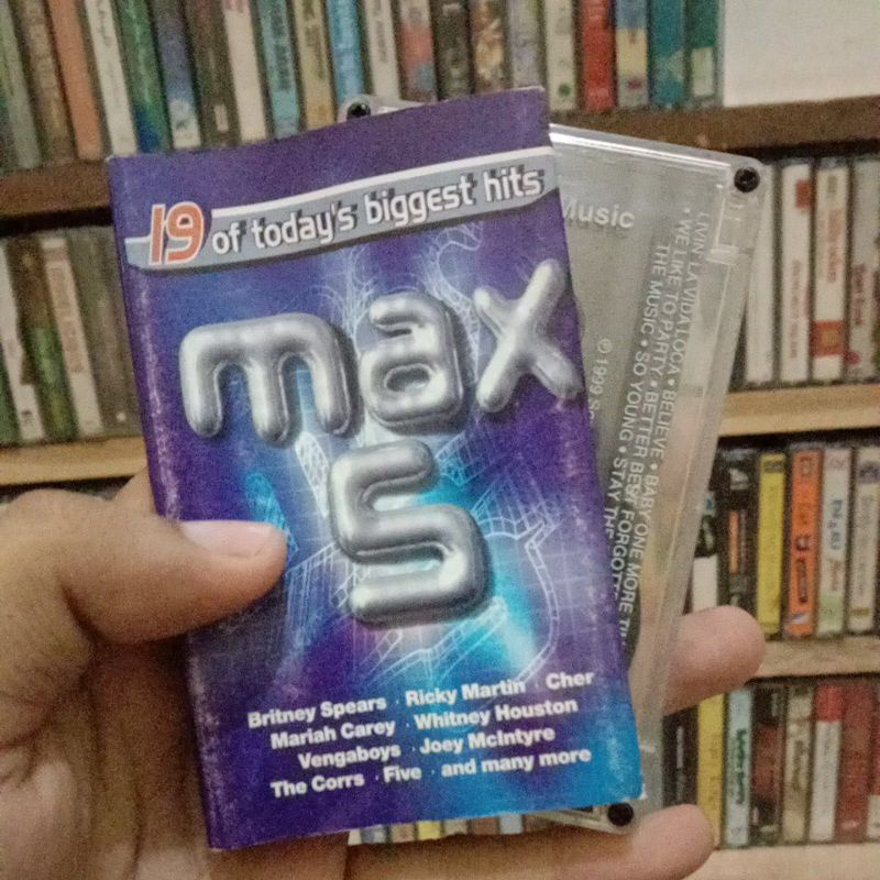 Kaset Pita Kompilasi Max 5 (jewel, mariah carey, britney spears, the corrs, fat boy slim, ricky mart