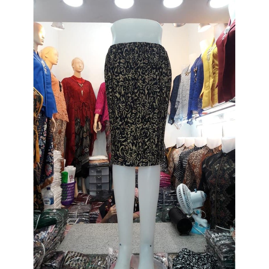 Rok Plisket Pendek Motif Batik modis Terlarisss