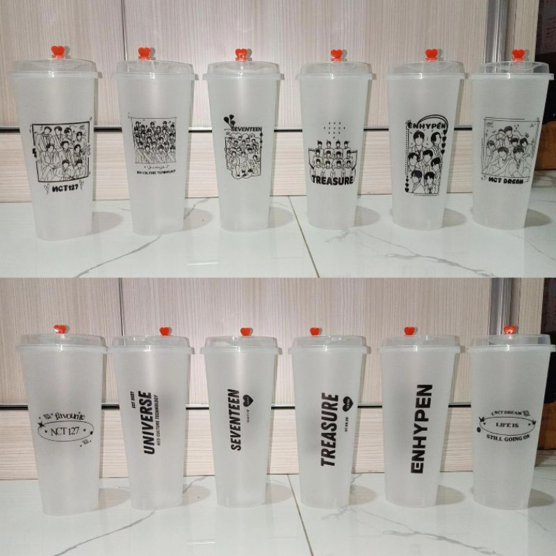 [READY STOCK] REUSABLE CUP SEVENTEEN TREASURE NCT ENHYPEN
