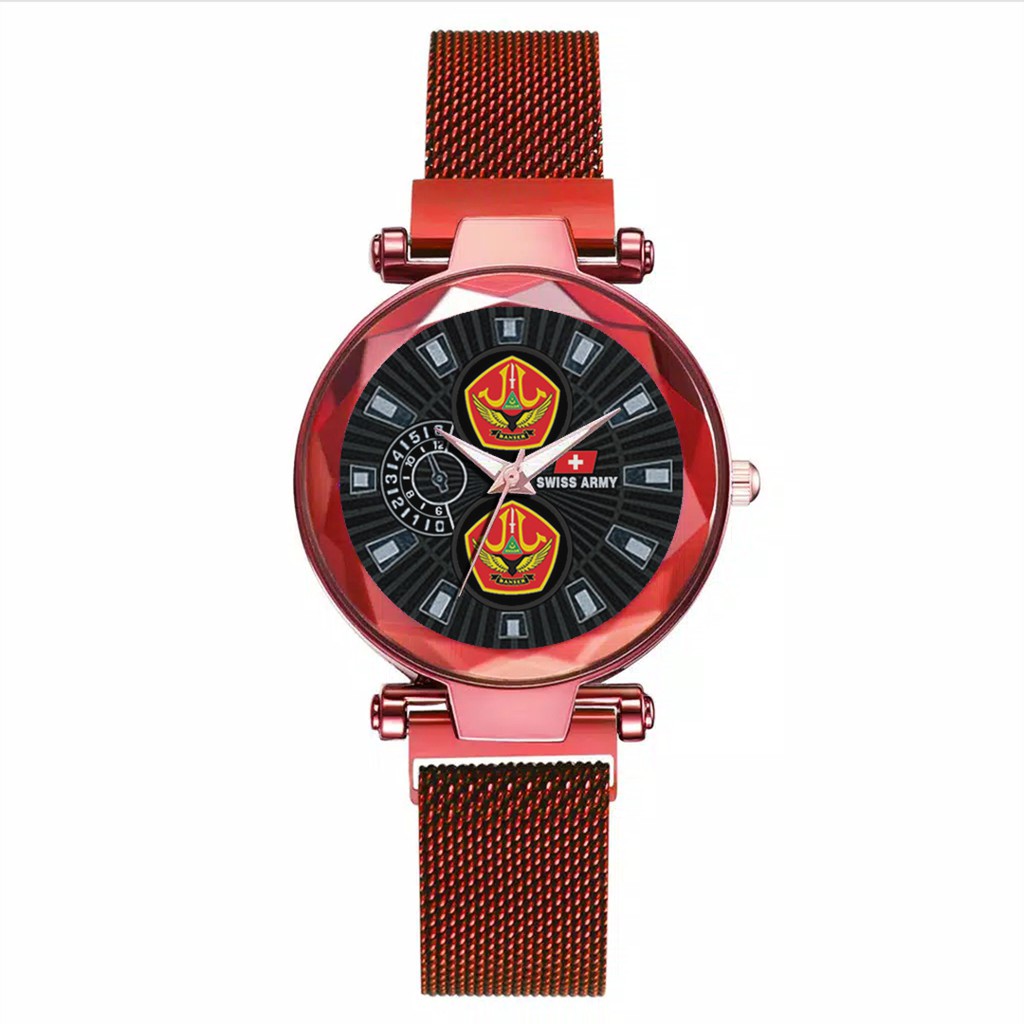 Jam Tangan Wanita Custom - BANSER Free Box &amp; Batre Cadangan