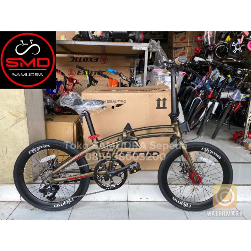Sepeda Lipat Folding 20+ (22") United Nigma III Alloy Murah BDG