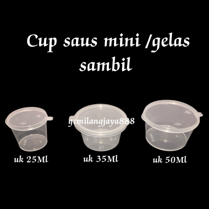 

cup-saus-50ml -35ml-25ml, tempat saos sambal,gelas kecil,tempat saos sambal