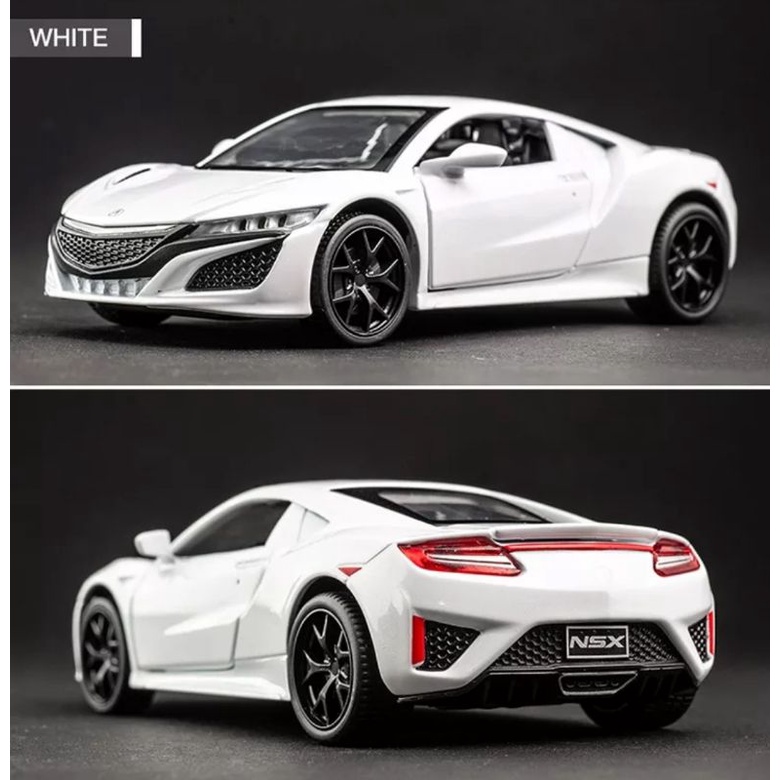 Diecast Mobil Acura NSX Spuer Car Skala 1:32 Miniatur Mobil Mainan Pajangan