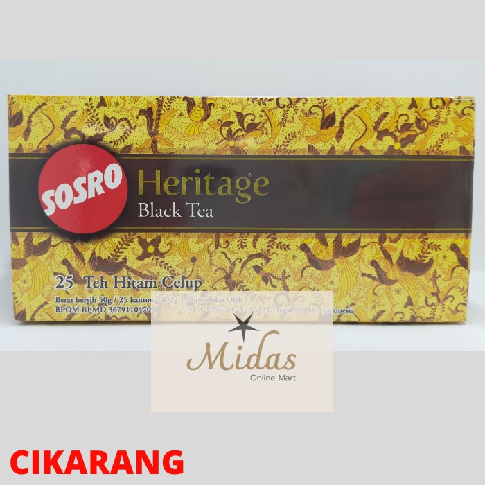 Teh Sosro Heritage Black Tea Celup