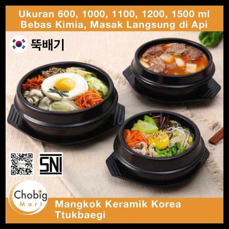 BEST SELLER   DONG HWA TTUKBAEGI MANGKOK KERAMIK KOREA CERAMIC BOWL BIBIMBAP DOLSOT TERLARIS
