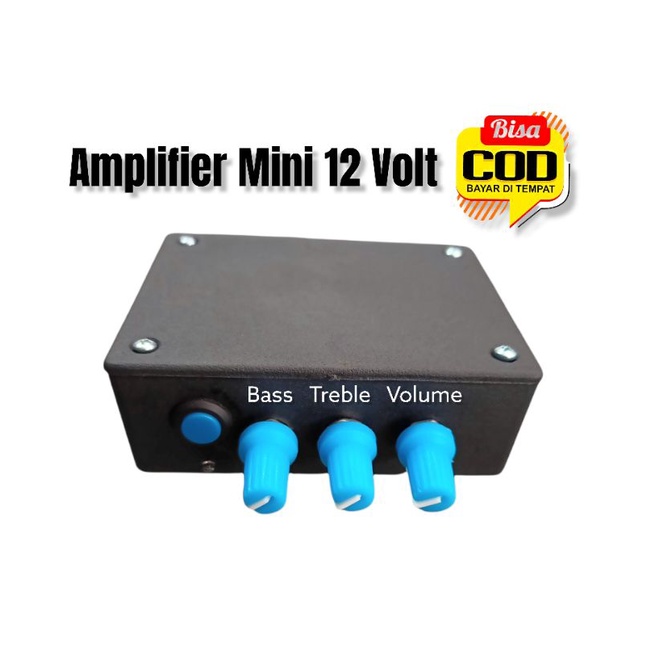 PROMO AMPLIFIER MINI 12 VOLT  BAYAR DITEMPAT✅ AMPLIFIER 12 VOLT (volume treble bass)