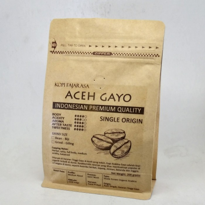 

Kopi Fajarasa Aceh Gayo Biji Kopi Arabica 200 gram - kkp775