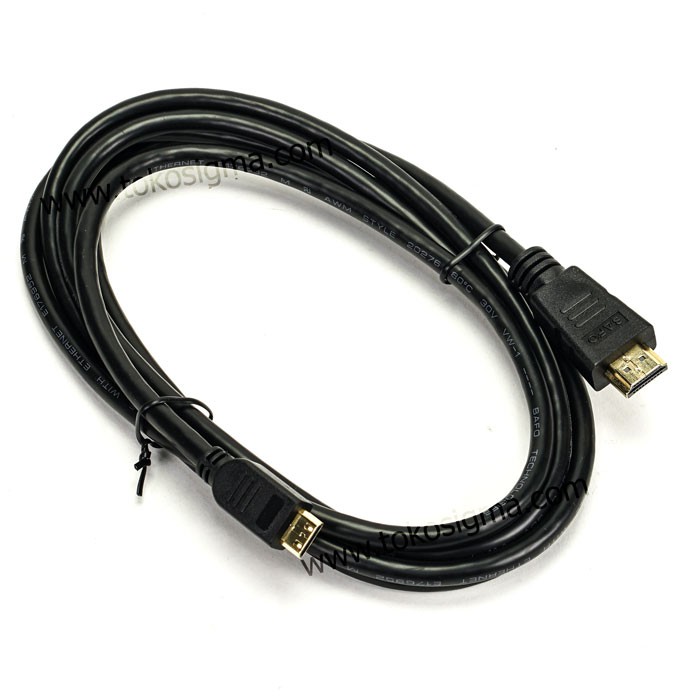 BAFO KABEL 2 meter Mini Hdmi Male to Hdmi Male