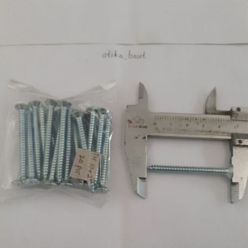 Sekrup FH 10x2" (20 pcs)