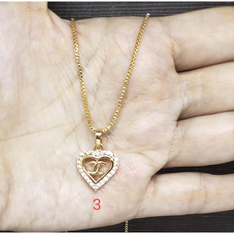 Fifi Fashion Kalung Liontin UniQ Model Perhiasan Lapis emas 08#