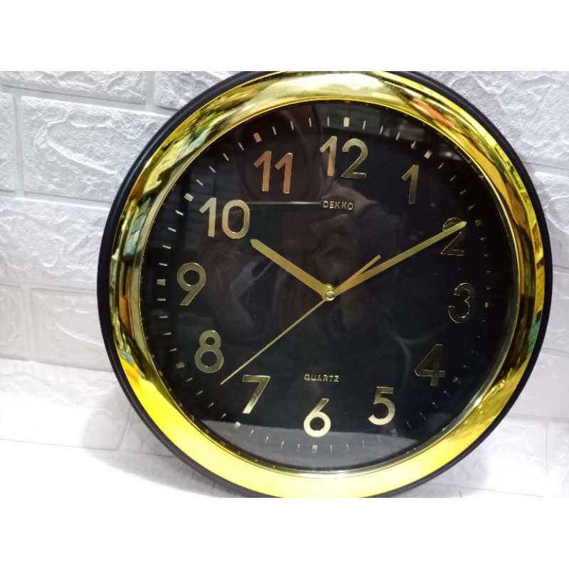 jam dinding dekko 1219/jam dinding chrome/jam dinding bagus