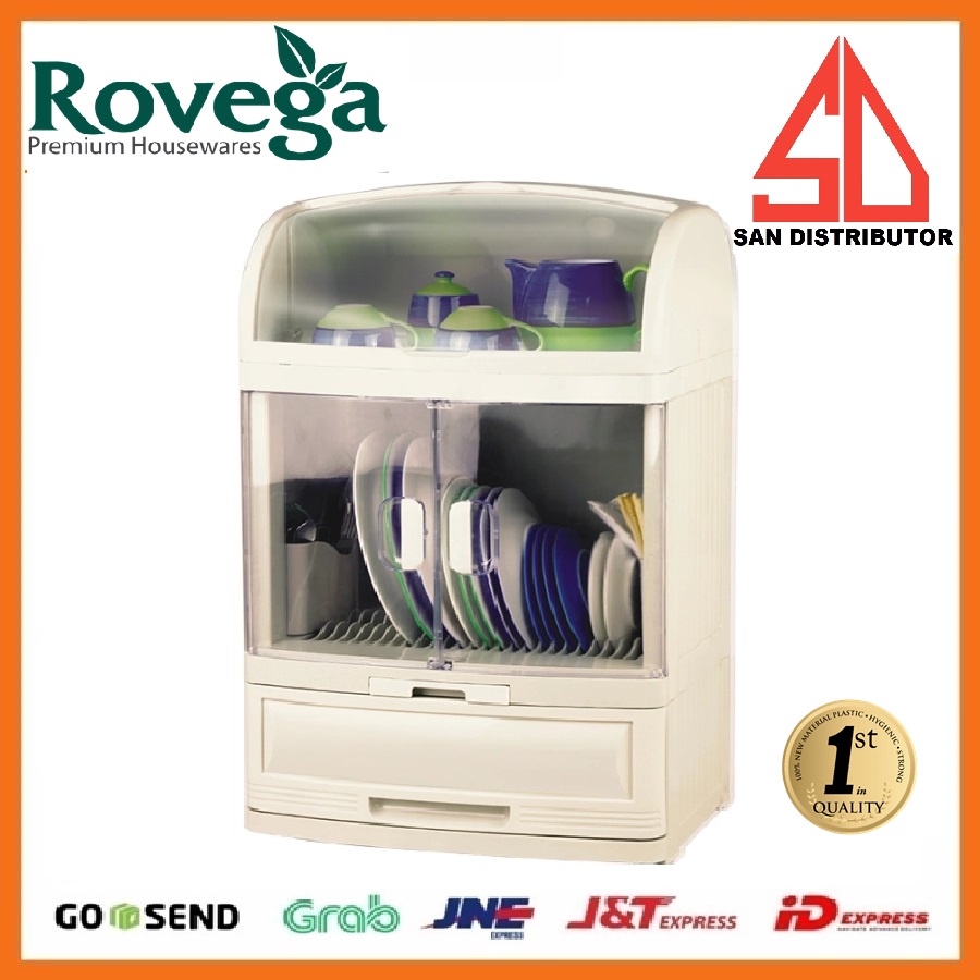 ROVEGA Dish Cabinet Pladys DCB-2588 / rak piring perabot / rak dapur