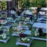 Akrilik 1 set kotak hantaran seserahan frame