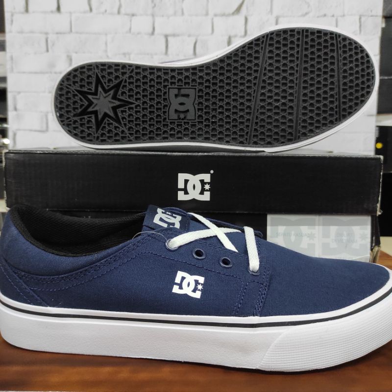Sepatu Pria Original DC TRASE TX Navy-White