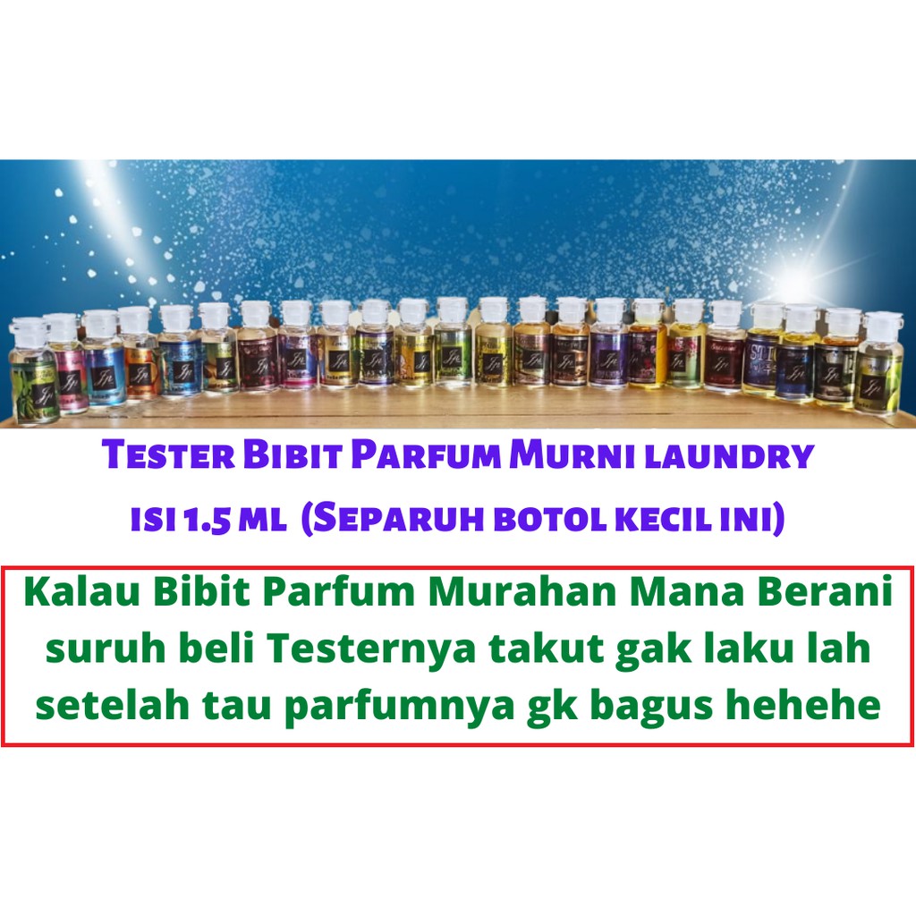 TESTER BIBIT PARFUM MURNI KOPI DAN LAUNDRY ISI 1.5 ML
