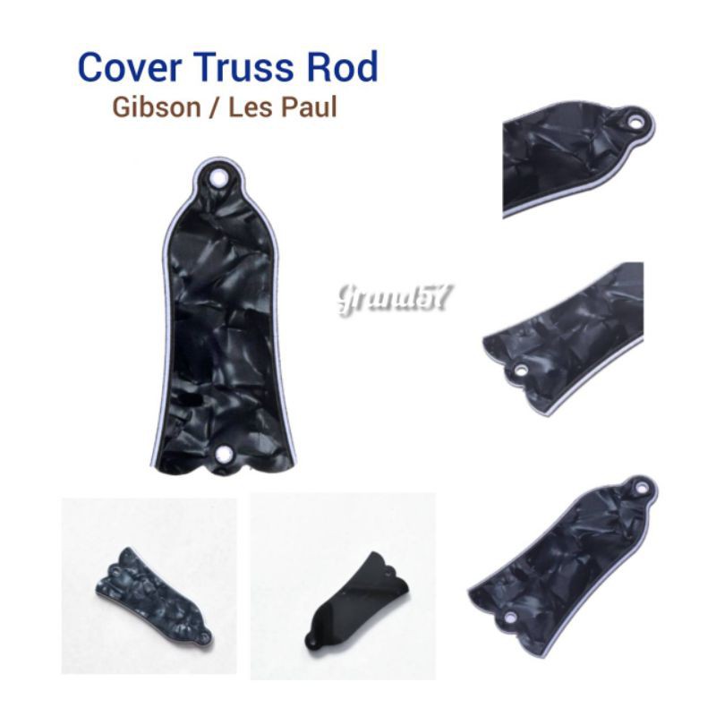 Cover truss rod gitar gibson lp les paul sg tutup truss rod plate2hole