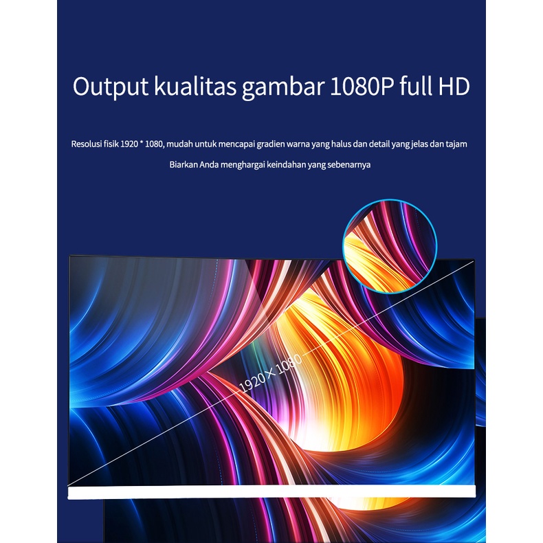 BLUE SKY Monitor definisi tinggi 27 inci yang menghadap langsung, monitor komputer gaming profesional, monitor definisi tinggi 2K/75HZ