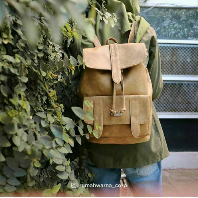 Tas Ransel Makayla Camel Rumah Warna