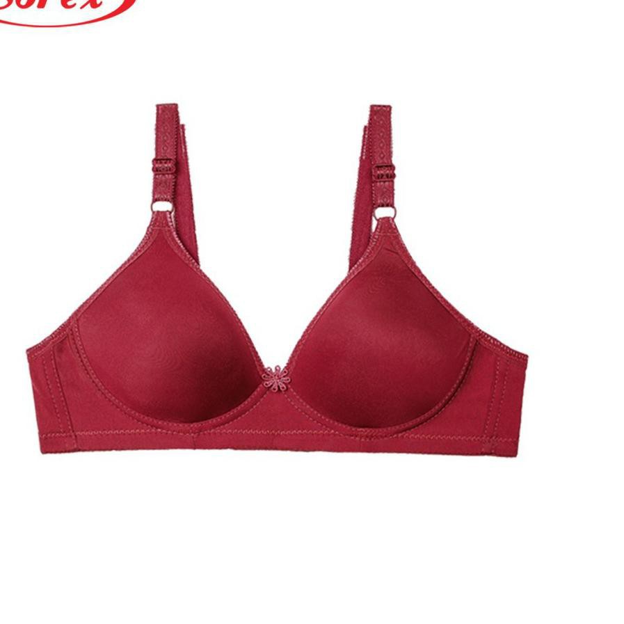 Bra BH Tanpa Kawat Super Soft Sorex 17238-34 Merah